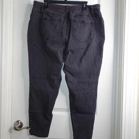 1822 Denim Black Skinny Jeans Ankle Length Plus Size 18W - Picture 3 of 6